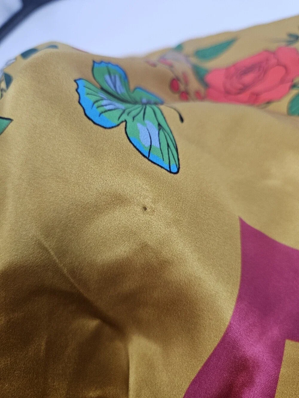 Anthropologie X Karen Mabon Silk Floral Print 